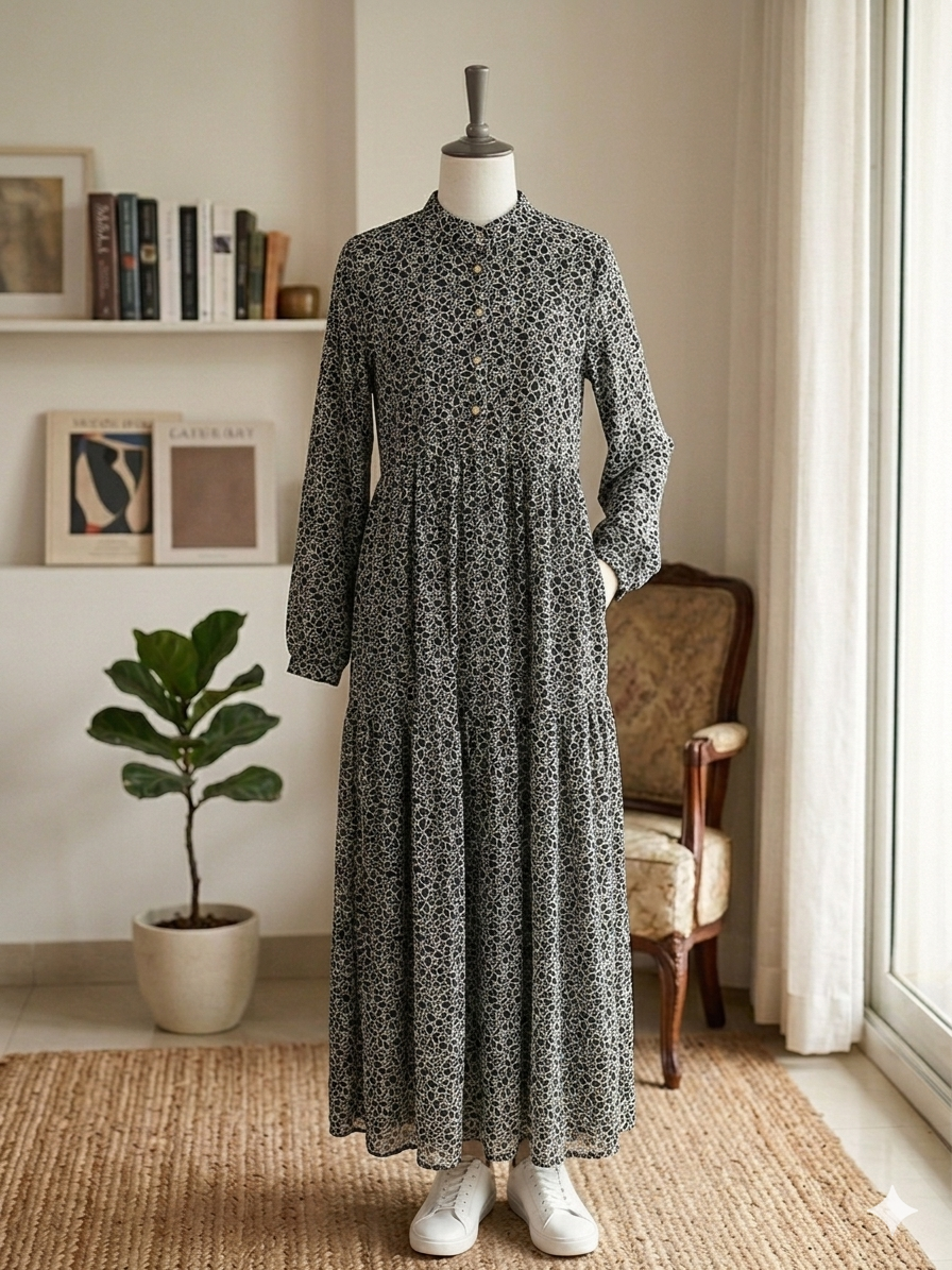 Women's long dress Black