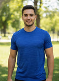 Mumtaz Marine Blue Crew Neck Shirt