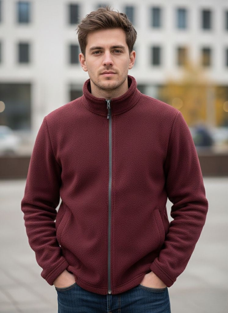 Mumtaz Royal Maroon Full Sleeves Men's Jacket