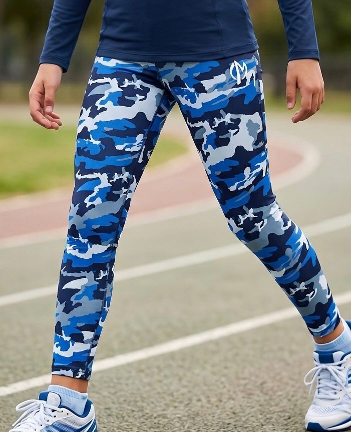 Breathable Tight for Womens - Blue camouflage