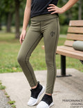 Breathable Tight for Womens - Olive Green