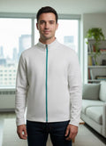 Mumtaz Aura White Full Sleeves Men's Jacket