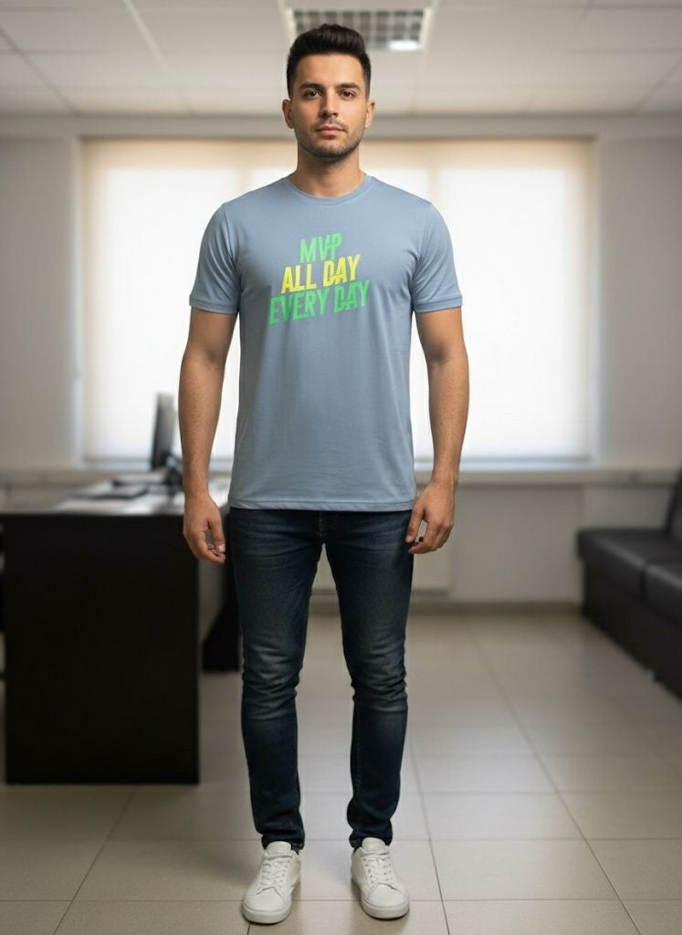 Mumtaz Grey Crew Neck Shirt